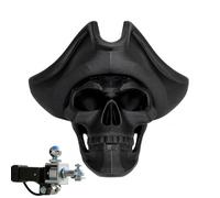 Cache-attelage Style Crâne - Bouchon Décoratif Fantaisie pour Récepteur D'attelage, Accessoire Extérieur pour Camion, SUV Et Voiture(Black)