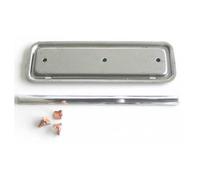 Cache autoradio tôle avec baguette chromée pour Volkswagen Coccinelle de 58 à 67