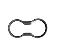 Cache-Bagages Cadre De Porte-gobelet en Fibre De Carbone pour Voiture Accessoire pour Ford pour Mustang 2015-2022 Housse Colis Cargo Coque Cache-Bagages(Noir)