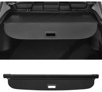 Cache-bagages rétractable pour coffre de voiture pour Lincoln Nautilus 2024 Étagère de coffre arrière Étagère de bagages de sécurité Écran d'ombrage, Toile, Noir brillant