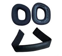 Cache-bandeau et oreillettes pour casque Corsair HS80 RGB | Coussinets d'oreille et bandeau pour casque de jeu Corsair HS80 RGB, coussinets de rechange en flanelle douce et