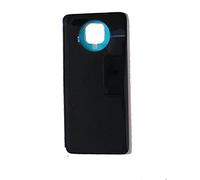 Cache-Batterie + adhésif Double Face Compatible pour Xiaomi MI 10T Lite 5G / M2007J17G Verre arrière Coque arrière + Autocollant (Noir)