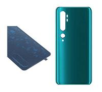 Cache-Batterie + adhésif Double Face Compatible pour Xiaomi Mi CC9 Pro/Mi Note 10 / Mi Note 10 Pro Rechange Verre arrière Back Coque arrière + Adhésif Vert