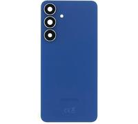Cache Batterie Arrière Original pour Samsung Galaxy S25 FE S731B Bleu avec Bandes Adhésives Préinstallées d’Usine et Vitre Caméra