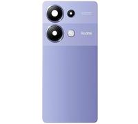 Cache Batterie Arrière Original pour Xiaomi Redmi Note 13 Pro 4G Violet,avec Bandes Adhésives Préinstallées d’Usine et Vitre Caméra