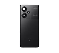 Cache Batterie Arrière Original pour Xiaomi Redmi Note 13 Pro Plus 5G Noir avec Bandes Adhésives Préinstallées d’Usine et Vitre Caméra