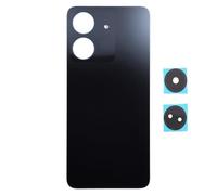 Cache batterie compatible avec XIAOMI REDMI 13C 4G 23100RN82L 23106RN0DA / Poco C65 arrière arrière arrière coque en plastique + lentille appareil photo + double face (bleu)