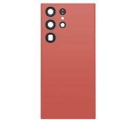 Cache Batterie de Remplacement pour Galaxy S23 Ultra avec Adhésif Intégré Rouge