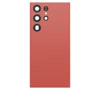 Cache Batterie de Remplacement pour Galaxy S23 Ultra avec Adhésif Intégré, Rouge