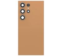 Cache Batterie de Remplacement pour Galaxy S24 Ultra avec Adhésif Intégré Orange