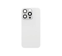 Cache Batterie de Remplacement pour iPhone 16 Pro avec Adhésif Intégré Blanc