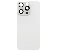 Cache Batterie de Remplacement pour iPhone 16 Pro avec Adhésif Intégré Blanc