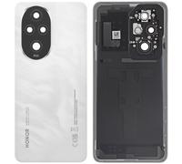 Cache Batterie Original pour Smartphone Honor 200 Pro Plastique Rigide Blanc / Noir