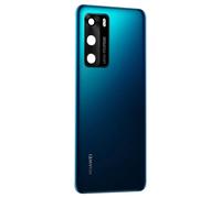 Cache Batterie pour Huawei P40 Façade Arrière Bleu