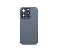 Cache Batterie pour iPhone 15 Pro avec Châssis Préassemblé et Module , Bleu