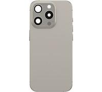 Cache Batterie pour iPhone 15 Pro avec Châssis Préassemblé et Module MagSafe Clappio Gris clair Gris clair