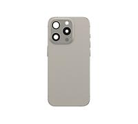 Cache Batterie pour iPhone 15 Pro avec Châssis Préassemblé et Module MagSafe Gris clair