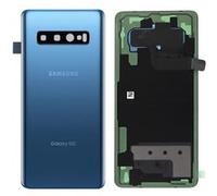Cache batterie Samsung Galaxy S10 Plus Façade arrière Original Samsung bleu color_ex, Bleu G