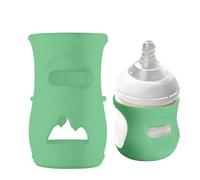 Cache-biberons en silicone - Housse isolante résistante à la chaleur pour bouteilles en verre - Emballage alimentaire en silicone pour les nourrissons - Protection polyvalente pour boire en toute