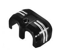 Cache bobine d'allumage noir brillant à coupe peu profonde for Harley Softail Fatboy Slim Street Bob Breakout Low Rider Fat Bob 18-23
