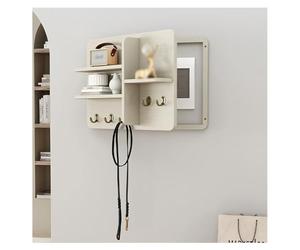Cache-boîte à disjoncteurs décoratif avec étagère et Crochets, Panneau de Cache-Compteur électrique dissimulant des Tableaux, boîte de Distribution électrique Murale, caches-boîtes à fusible