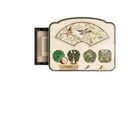 Cache-boîtier électrique style vintage - Décoration d'étagère en panneau perforé, cache-boîtier for courant faible(Color 1,60CMx50CM)