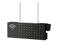 Cache Boîtier Routeur WiFi | Support Murale Multifonctionnel en Acier Carbone pour Maison,Cache Box Internet | pour Câble Internet Prise Réseau Protection Sortie Organisation Maison TV Bureau