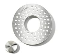 Cache-bonde de Douche Rond avec Attrape-Cheveux, Couvercle de bonde de Sol 2 en 1 pour Tuyau de Machine à Laver et Drainage des eaux souterraines, Acier Inoxydable 304 (6,7 cm)