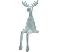 Cache-bordures Élan Décoration de Noël Gris Set de 3 pièces 31cm