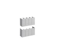 Cache borne h1000 4P long - APPAREILLAGE DE TETE HAGER HYE022H