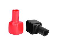 Cache-bornes de Batterie, Capuchons de de Tête de Pile Positifs Et Négatifs Rouges Et Noirs, Isolante de Batterie pour Voitures, Bateaux, Motos (1 Paire)