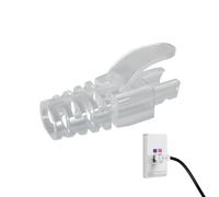 Cache-botte de câble | Éclairage de tronc 6,5 mm | Caches de prise de connecteur RJ45 | Protection du câble réseau | Bateau durable pour tête Ethernet | Empêche les dommages, assure une connexion