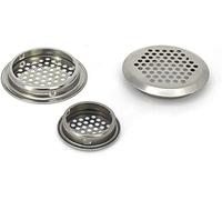cache-bouche, Grille d'aération, grille d'ouverture de ventilation, 10 pièces couvercle décoration trou maille persienne en acier, évent conduit d'air d'armoire rond, diamètre 19 mm-53 mm, système