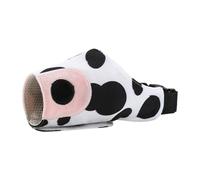 Cache-bouche pour chien respirant - Conception de vache respirante - Bouche pour animaux de compagnie - Bouche pour animaux de compagnie à mordre - Réglable - Pour teckel, beagle, berger allemand