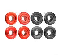 Cache-boulon de fixation pour pédalier de vélo M15/18/19/20 en alliage d'aluminium CNC compatible avec installation de pédalier à arbre creux (rouge M15)