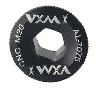 Cache-boulon de manivelle en alliage d'aluminium, pour VTT, bouchon à vis M18/M20, poussière filetée haute résistance, capuchon de bras de manivelle M20 (couleur éblouissante)