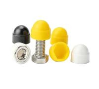 Cache-boulons À Vis Hexagonale M5-M24 Jaune | Capuchons De Protection En Plastique PE For Écrous À Dôme(50pcs 5x8x9.5mm)