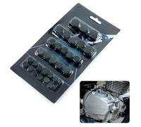 Cache-Boulons pour moto 1.4cm 1.2cm 1.0cm 0.8cm Durables Cache-Boulons | Plaqué élégant, finition métallique, protège contre l'humidité, idéal carénage et réservoir