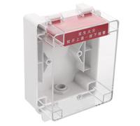 Cache Bouton Alarme Incendie Transparent en Plastique Blanc, Protection | Accès Non Autorisé Limité, Visibilité Maintenue, Design Discret, Usage Intérieur Couloirs, Boîtier D'appel