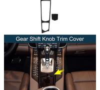 Cache-Bouton Couvercle Pommeau Levier Vitesses Abs Pour Porsche Panamera 2010-2016 Autocollant Garniture DšŠcalcomanie PanneauConsole Engrenage Noir Brillant 1 Ensemble