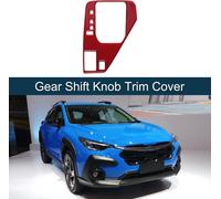 Cache-Bouton Couvercle Pommeau Levier Vitesses Abs Pour Subaru Crosstrek 2024 Autocollant Garniture DšŠcalcomanie PanneauConsole D'Engrenage Accessoires IntšŠrieurs Rouge
