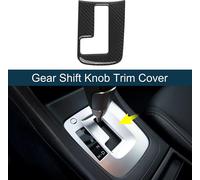Cache-Bouton Couvercle Pommeau Levier Vitesses Abs Pour Subaru Impreza 2012-14 Autocollant Garniture DšŠcalcomanie Contr?le Panneau Vitesses Console Accessoires Fibre Carbone Noir