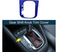 Cache-Bouton Couvercle Pommeau Levier Vitesses Abs Pour Vw Golf 6 Gti Mk6 2008-2013 Autocollant Garniture DšŠcalcomanie Panneau Vitesses Console Accessoires IntšŠrieurs Bleu FoncšŠ