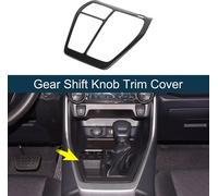 Cache-Bouton Couvercle Pommeau Levier Vitesses Acier Inoxydable Pour Toyota Rav4 19-25 Autocollant Garniture DšŠcalcomanie Panneau Vitesses Console Accessoires Fibre Carbone Noir