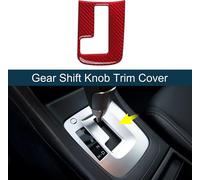 Cache-Bouton De Couvercle De Pommeau De Levier De Vitesses En Abs Pour Subaru Impreza 2012-2014 Console Panneau DeLevier Vitesses Autocollant Garniture IntšŠrieure Rouge