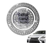 Cache-bouton de démarrage du moteur | Autocollants décoratifs en strass - Adhésif de précision pour bouton de démarrage - pour femmes, hommes, filles, véhicules, SUV, intérieur automobile