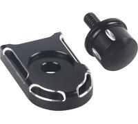 Cache-bouton de fixation de vis, haute résistance noir+argenté Cache-bouton de selle pour moto