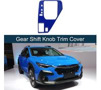 Cache-Bouton De Levier De Vitesse En Abs Pour Subaru Crosstrek 2024 Autocollant De Garniture De DšŠcalcomanie De Panneau DeDe Console De Vitesse D'IntšŠrieur Bleu FoncšŠ
