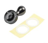 Cache-bouton de voiture pour bouton poussoir - Garniture intérieure en alliage - Installation non destructive - Tableau de bord sportif (modèle général gris acier)