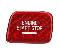 Cache Bouton Démarrage Moteur, Fibre De Carbone, Compatible C7 2013-2019 - Style Luxe Haut De Gamme, Résistance Aux Rayures, Ajustement Parfait (Rouge)